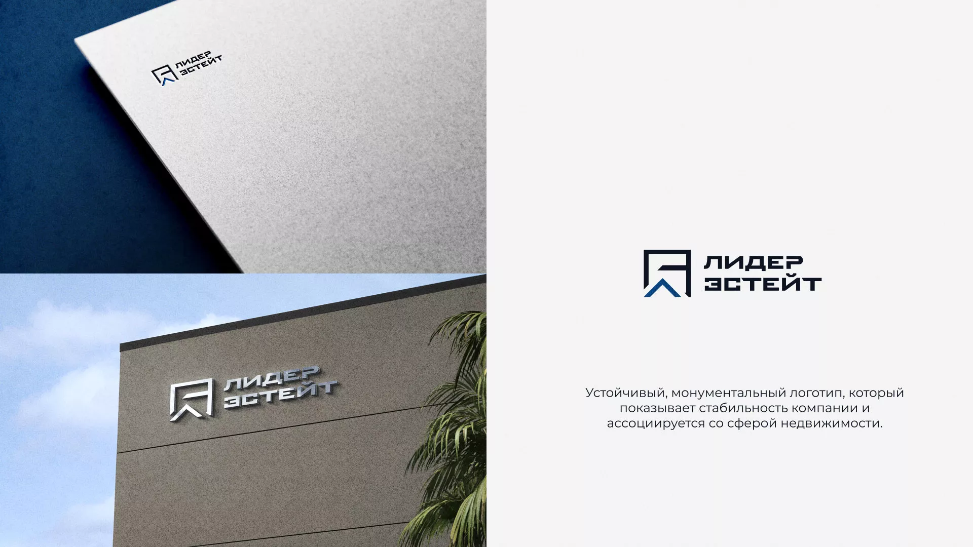 Разработка логотипа агентства недвижимости «Лидер Эстейт» в Туринске